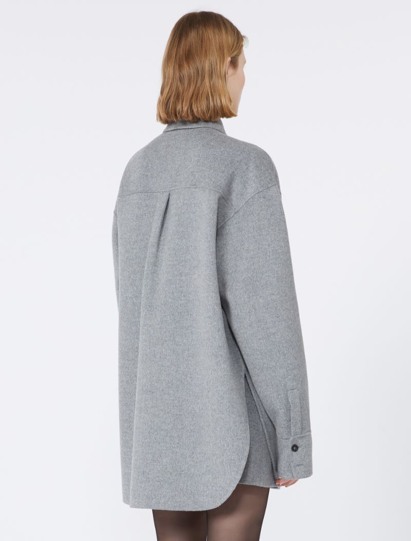 Oversized double cloth shirt - RUNWAY - MEDIUM GREY - Sportmax - 3