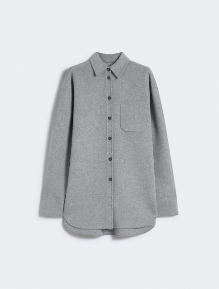 Oversized double cloth shirt - MEDIUM GREY - Sportmax