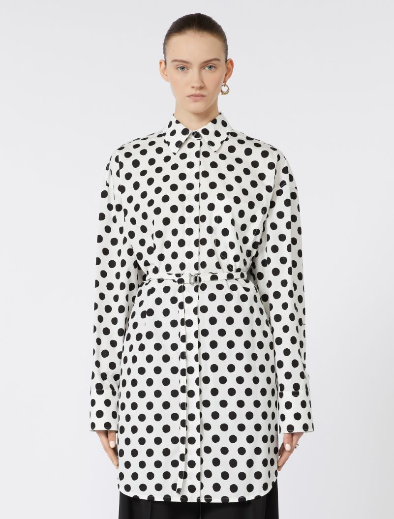 Oversized poplin tunic - WHITE - Sportmax - 2
