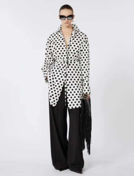 Oversized poplin tunic - WHITE - Sportmax