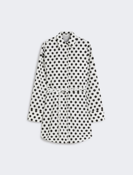 Oversized poplin tunic - WHITE - Sportmax