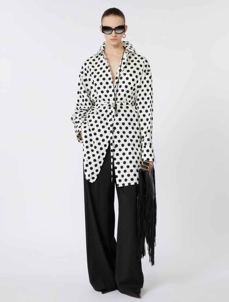 Oversized poplin tunic - WHITE - Sportmax