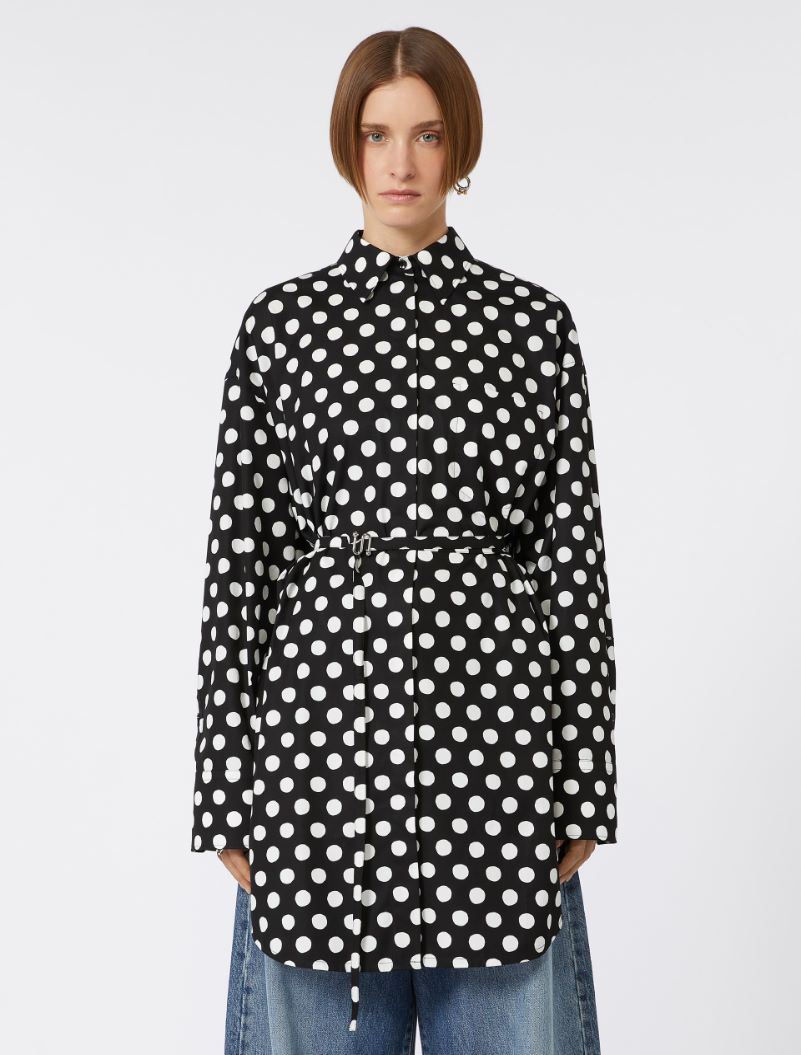 Oversized poplin tunic - BLACK - Sportmax - 2