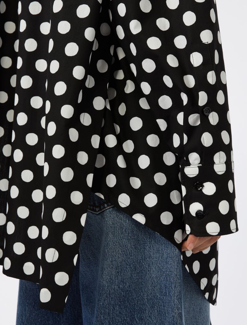 Oversized poplin tunic - BLACK - Sportmax - 5