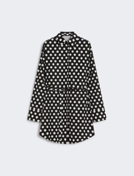 Oversized poplin tunic - BLACK - Sportmax