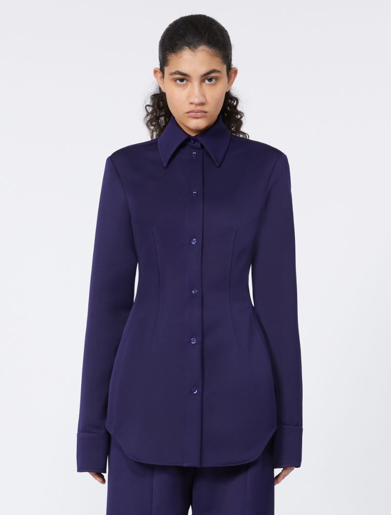 Fitted shirt - DARK VIOLET - Sportmax - 2