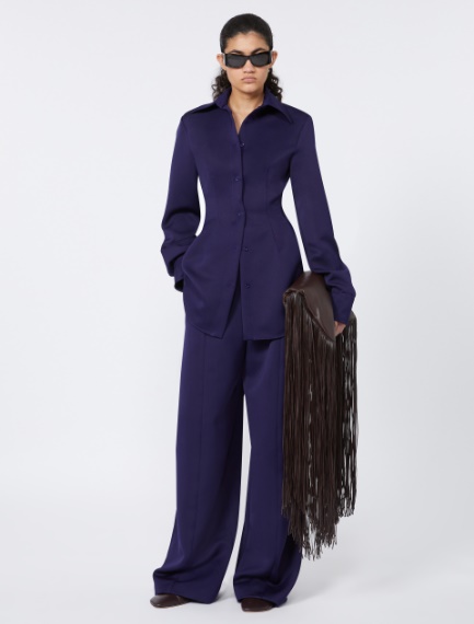 Fitted shirt - DARK VIOLET - Sportmax