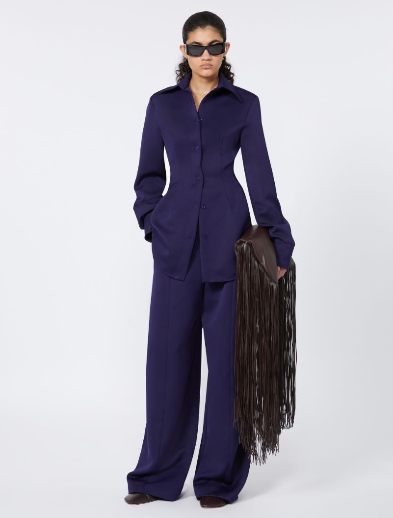 Fitted shirt - DARK VIOLET - Sportmax