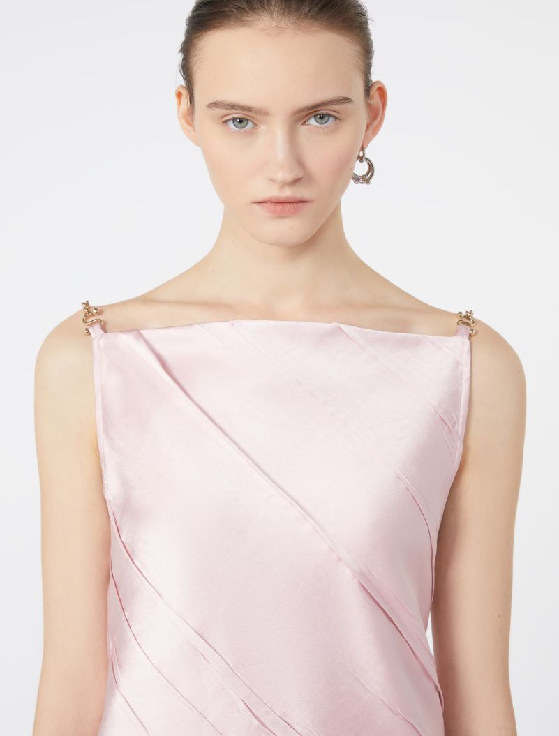 Mini dress with diagonal pleats - ANTIQUE ROSE - Sportmax - 4