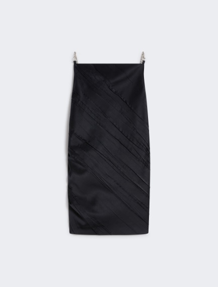 Mini dress with diagonal pleats - MIDNIGHTBLUE - Sportmax