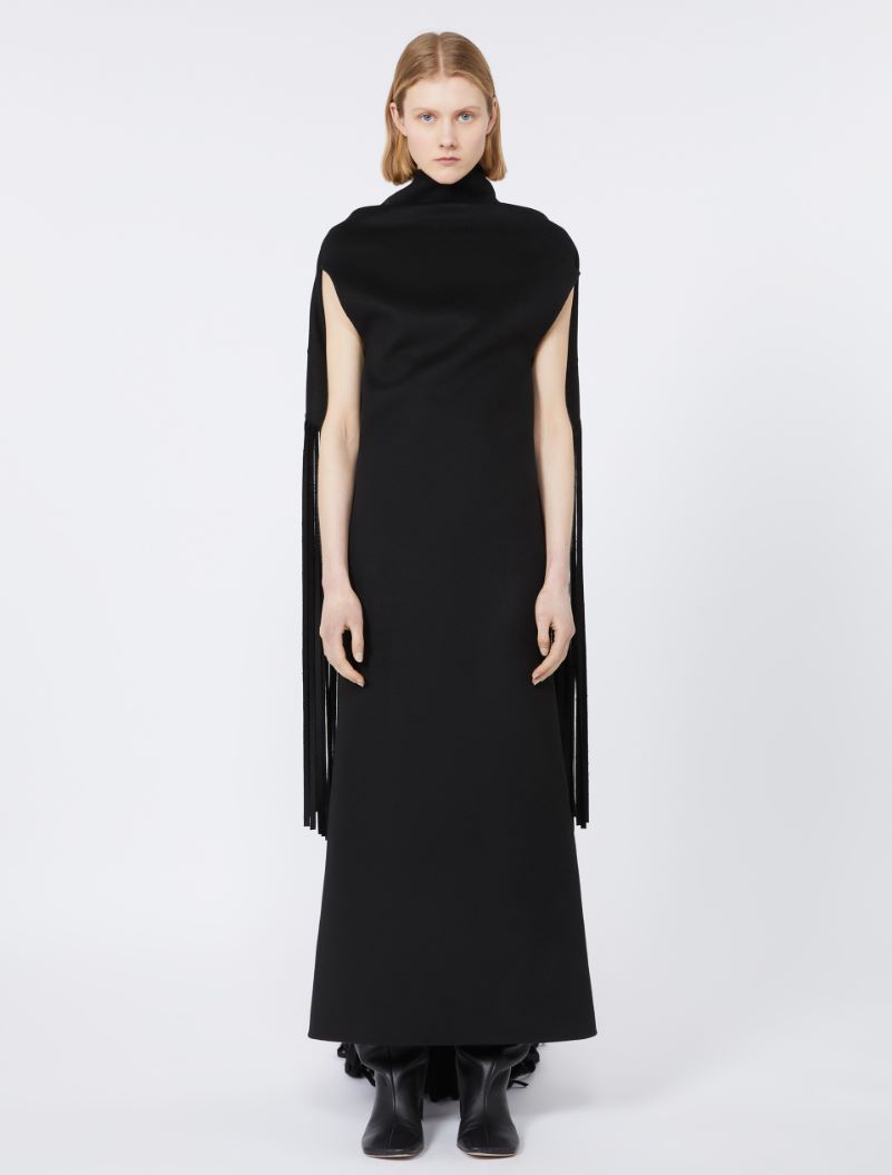 Long double-faced pure wool dress - RUNWAY - BLACK - Sportmax - 2