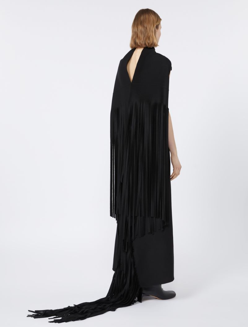 Long double-faced pure wool dress - RUNWAY - BLACK - Sportmax - 3