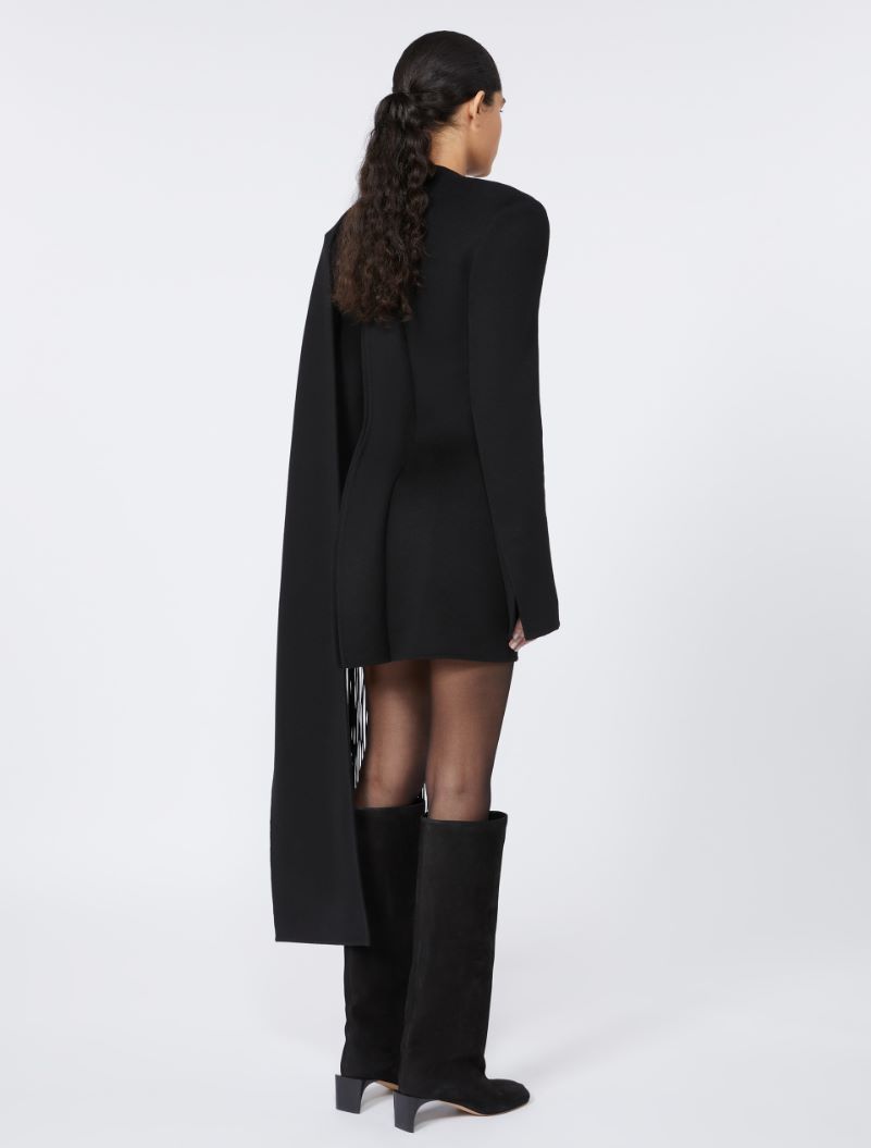 Fringed mini dress - RUNWAY - BLACK - Sportmax - 3