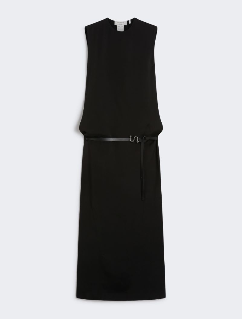 Long dress with belt - BLACK - Sportmax - 6