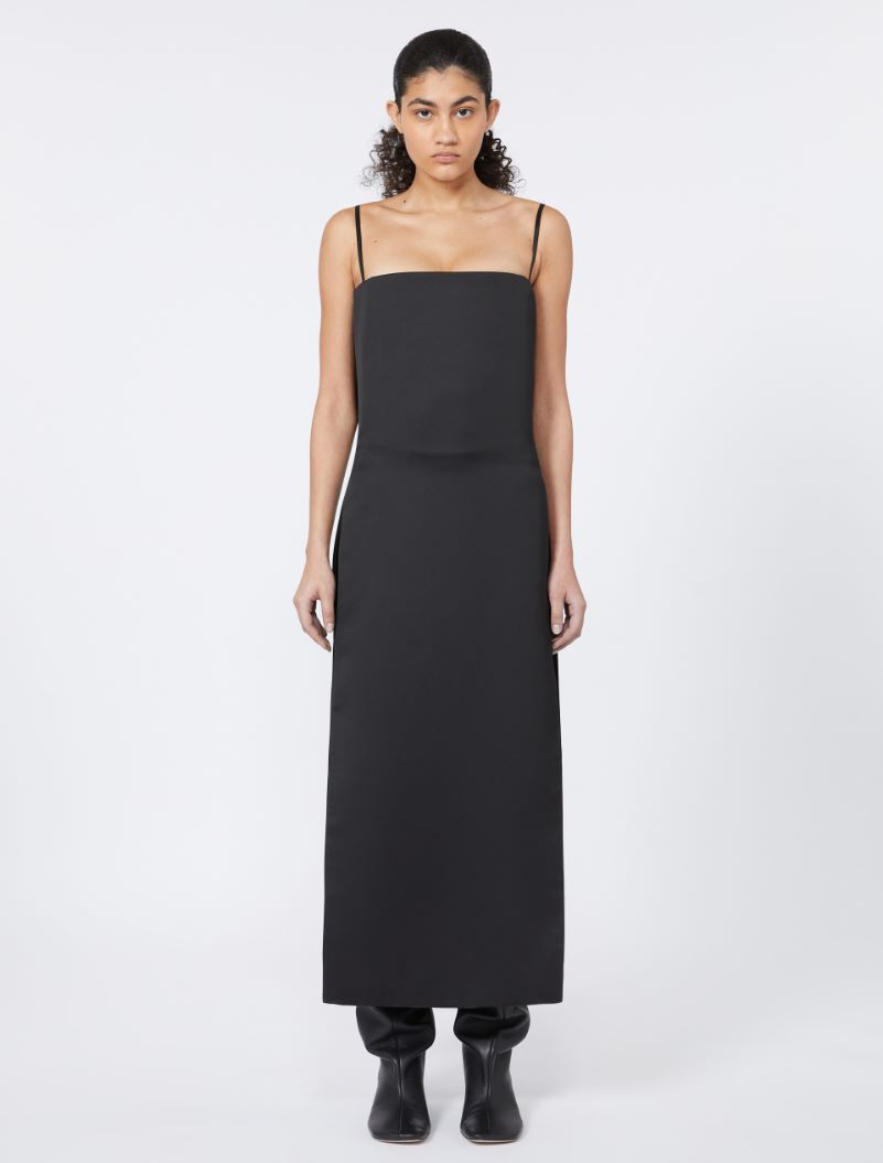 Long dress with thin shoulder straps - RUNWAY - BLACK - Sportmax - 2
