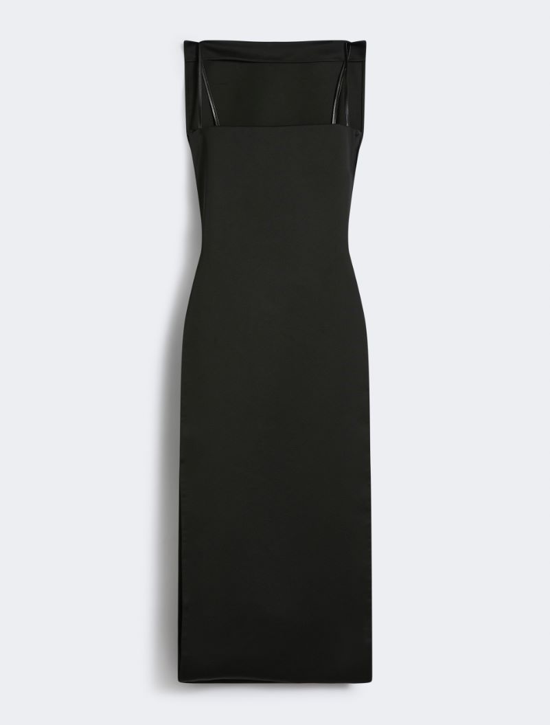 Long dress with thin shoulder straps - RUNWAY - BLACK - Sportmax - 7