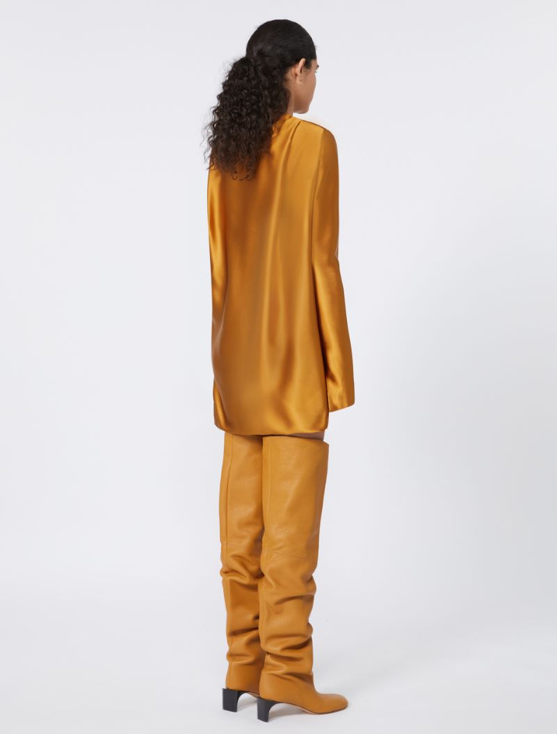 Dress with asymmetric panel - RUNWAY - OCHRE - Sportmax - 3