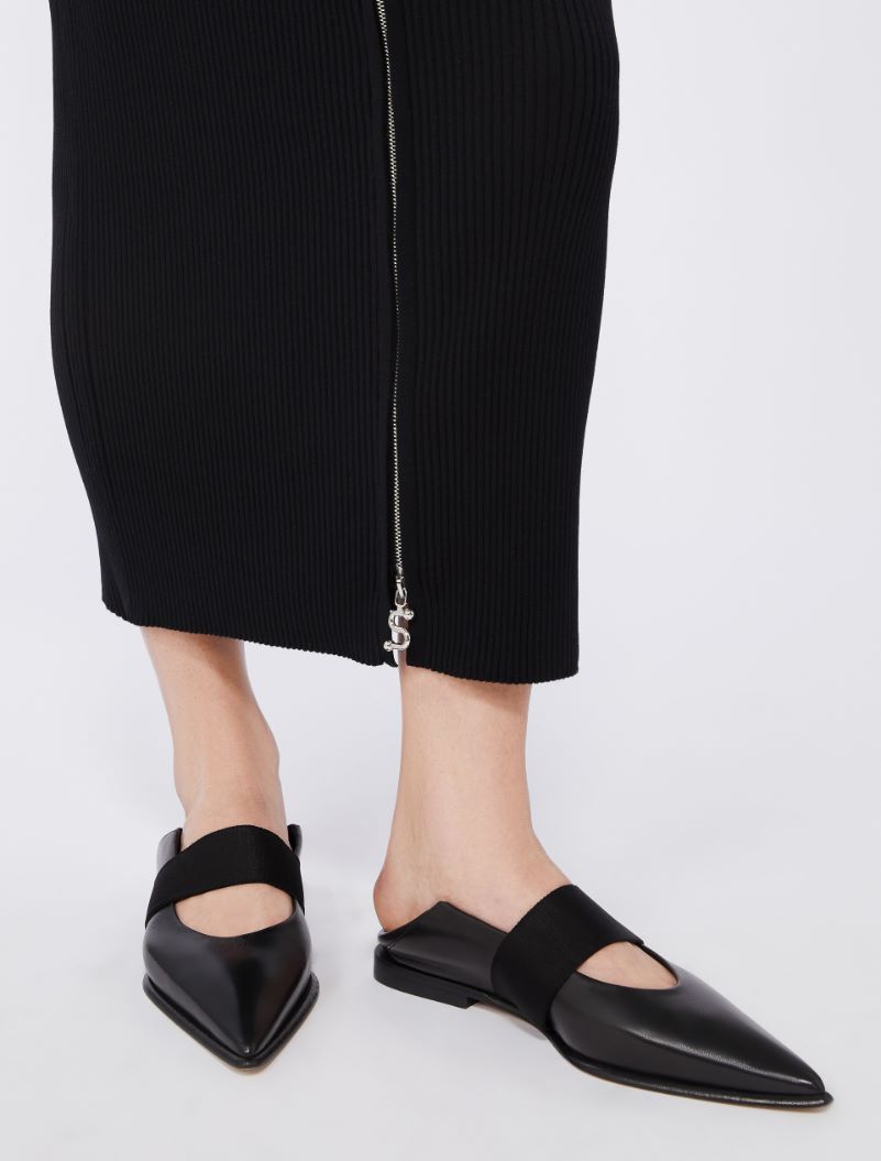 Knit pencil skirt - BLACK - Sportmax - 4