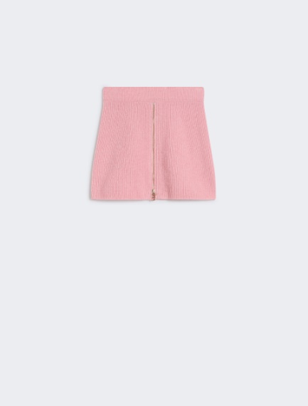 Cashmere-blend mini skirt - PINK - Sportmax