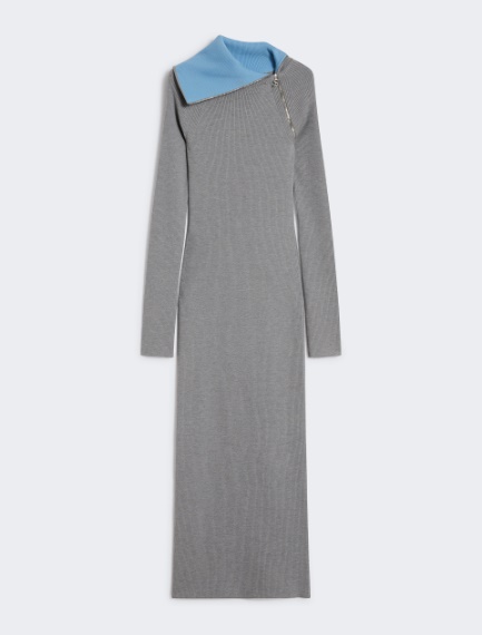 Knit long dress - Medium grey - Sportmax