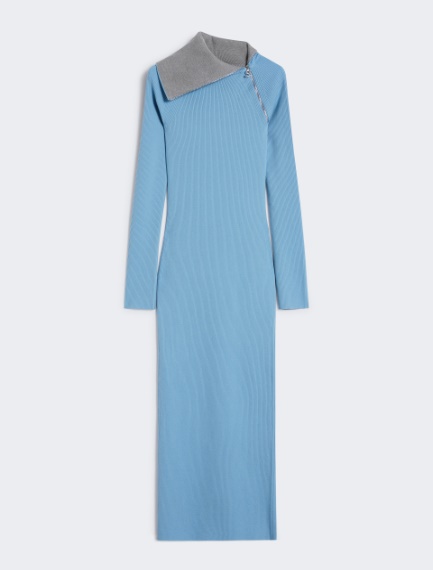 Knit long dress - Light blue - Sportmax - 6