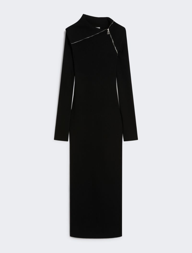 Knit long dress - Black - Sportmax - 6