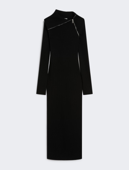 Knit long dress - Black - Sportmax