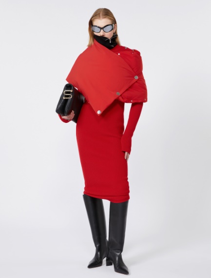 Pure wool knit dress - RED - Sportmax