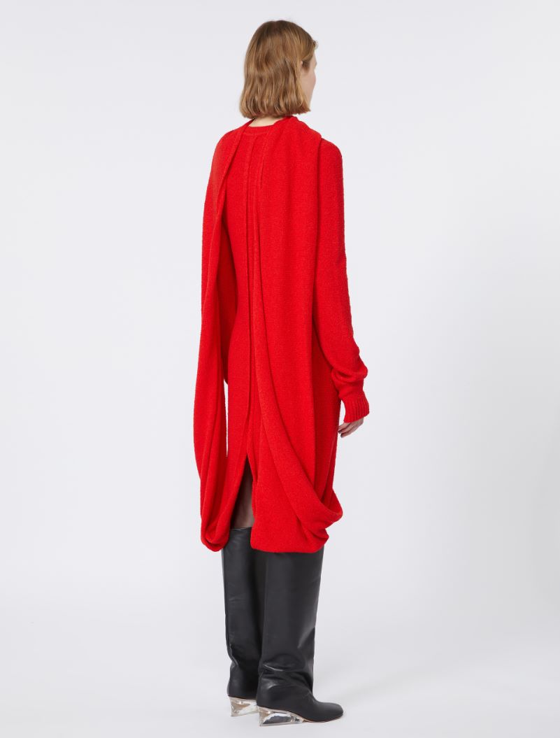Bouclé knit dress - RUNWAY - RED - Sportmax - 3