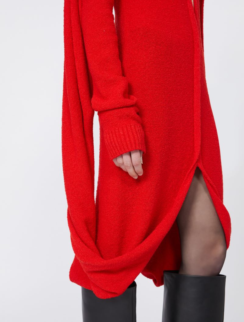 Bouclé knit dress - RUNWAY - RED - Sportmax - 5