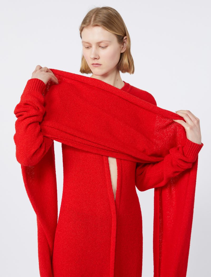 Bouclé knit dress - RUNWAY - RED - Sportmax - 6