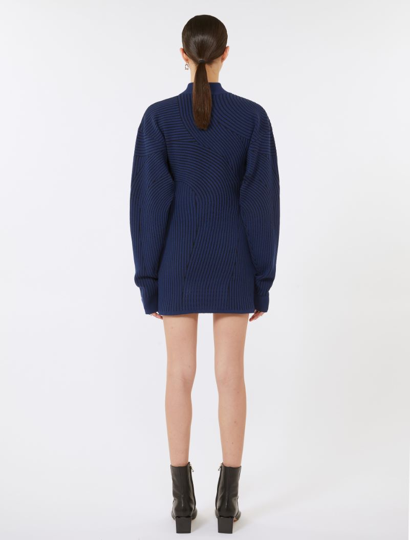 3D jacquard-knit dress - MIDNIGHTBLUE - Sportmax - 3