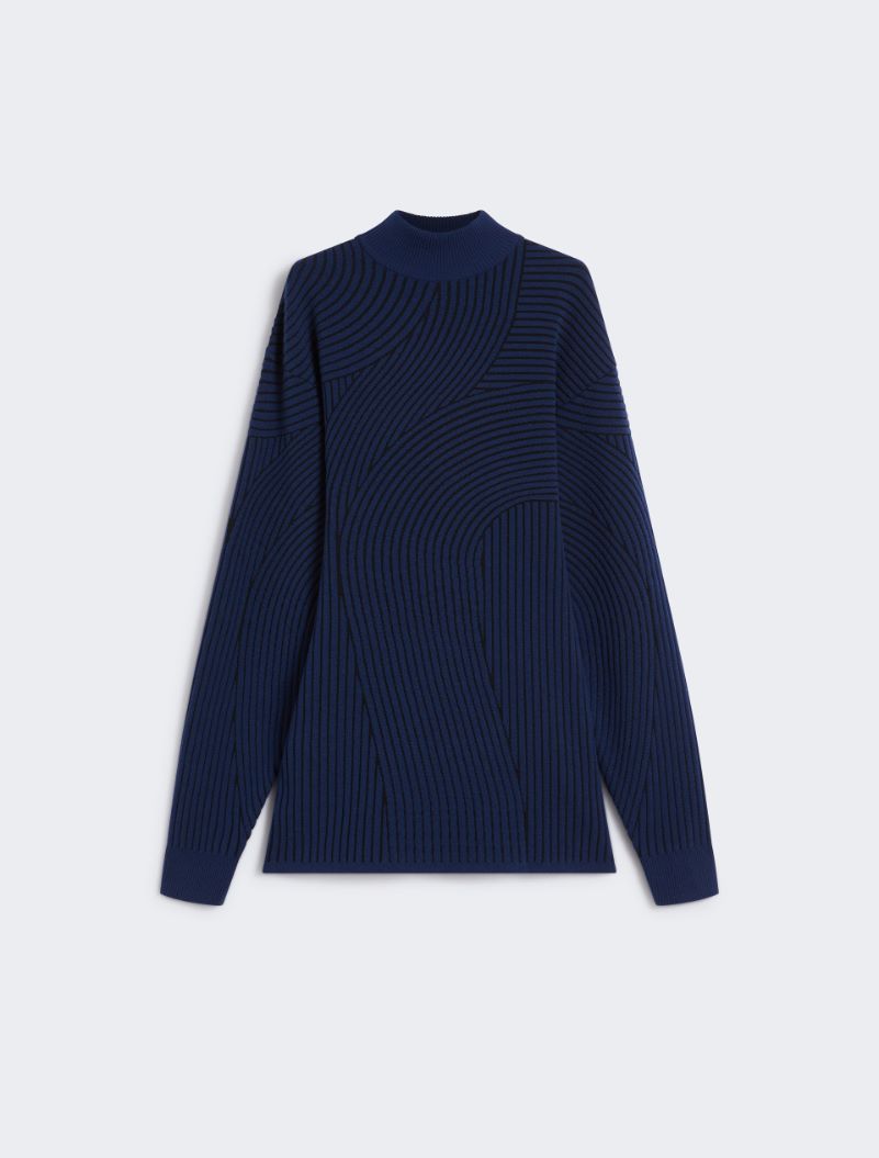 3D jacquard-knit dress - MIDNIGHTBLUE - Sportmax - 6