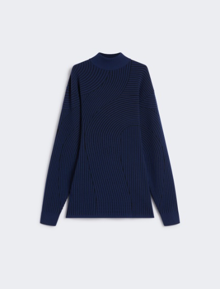 3D jacquard-knit dress - MIDNIGHTBLUE - Sportmax