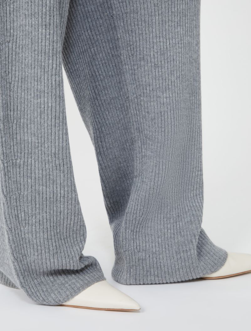 Cashmere-blend trousers - MEDIUM GREY - Sportmax - 4