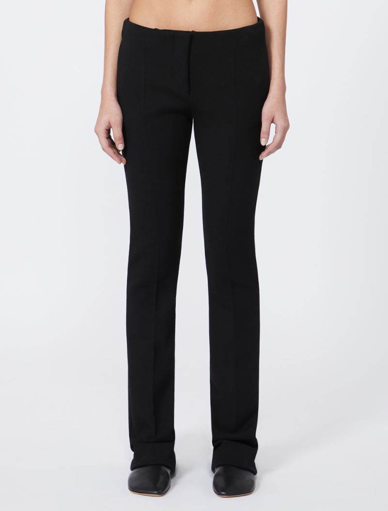 Low-waisted fitted trousers - BLACK - Sportmax - 2