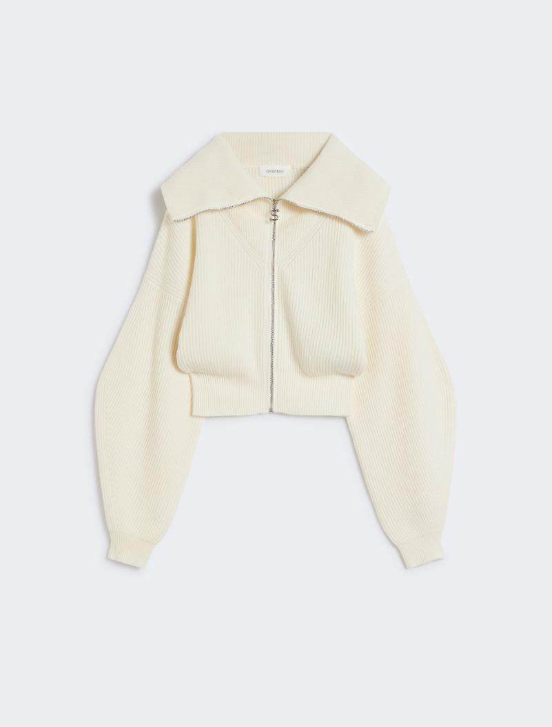Cashmere-blend cardigan - WHITE - Sportmax - 6