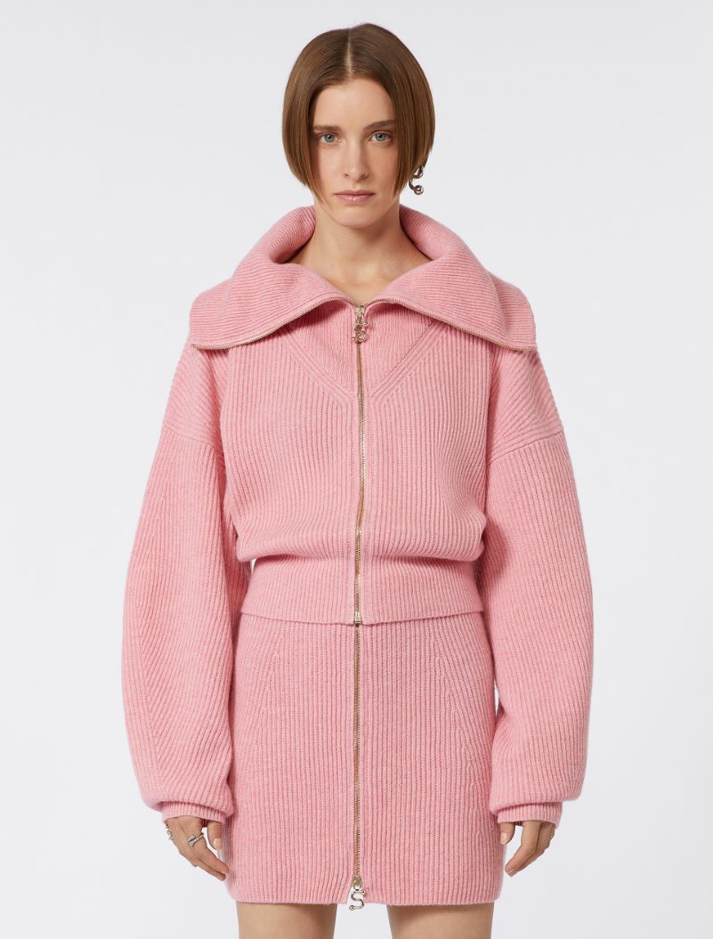 Cashmere-blend cardigan - PINK - Sportmax - 2