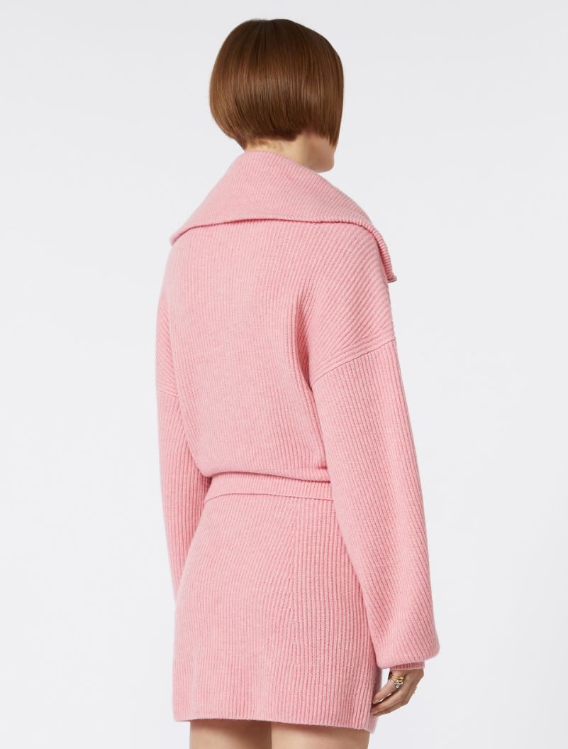 Cashmere-blend cardigan - PINK - Sportmax - 3
