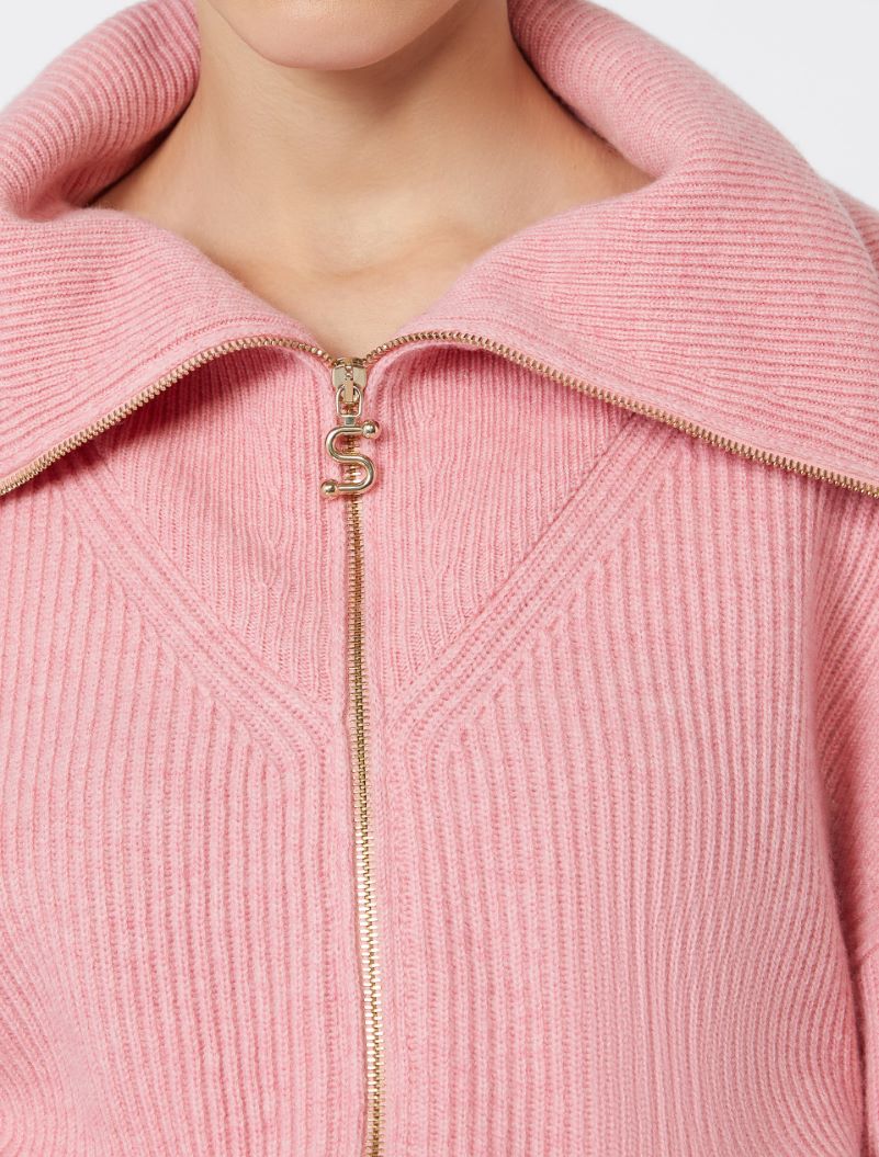Cashmere-blend cardigan - PINK - Sportmax - 4
