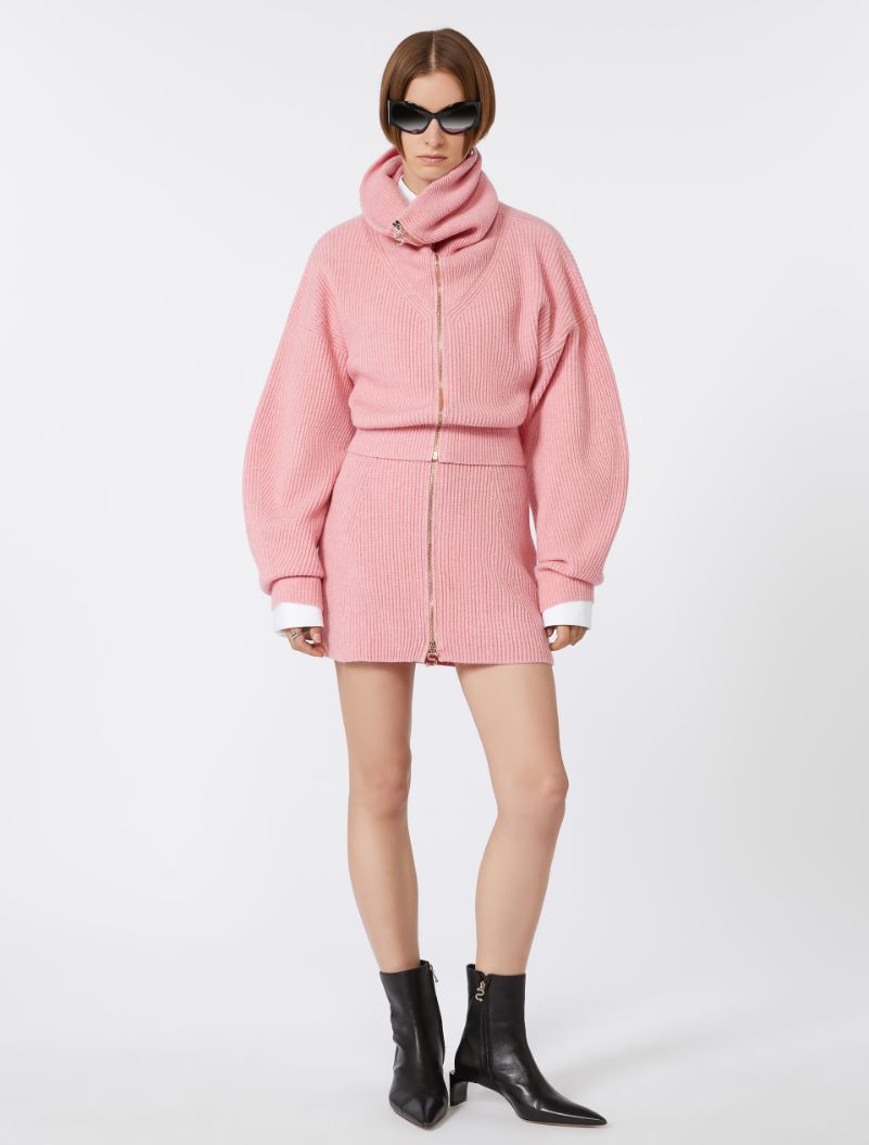 Cashmere-blend cardigan - PINK - Sportmax