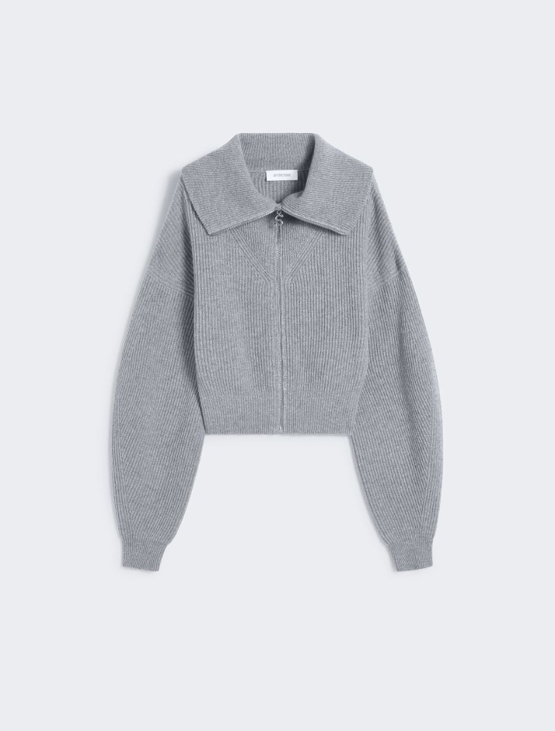 Cashmere-blend cardigan - MEDIUM GREY - Sportmax - 7