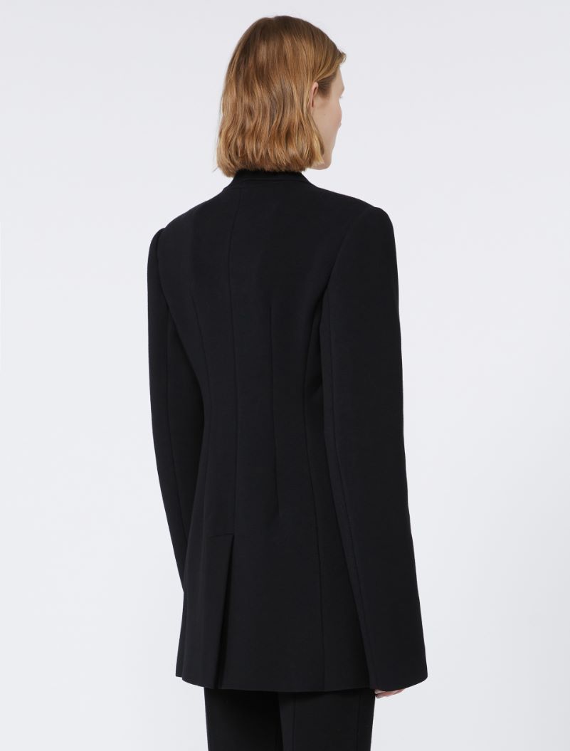 Stretch viscose knit blazer - BLACK - Sportmax - 3