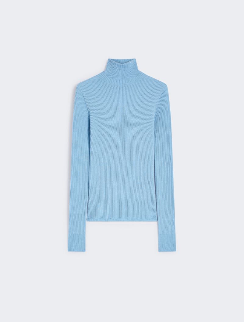 Maglia a lupetto in lana - AZZURRO - Sportmax - 6