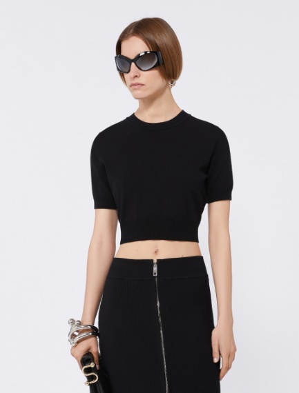 Boxy short sleeve shirt - BLACK - Sportmax