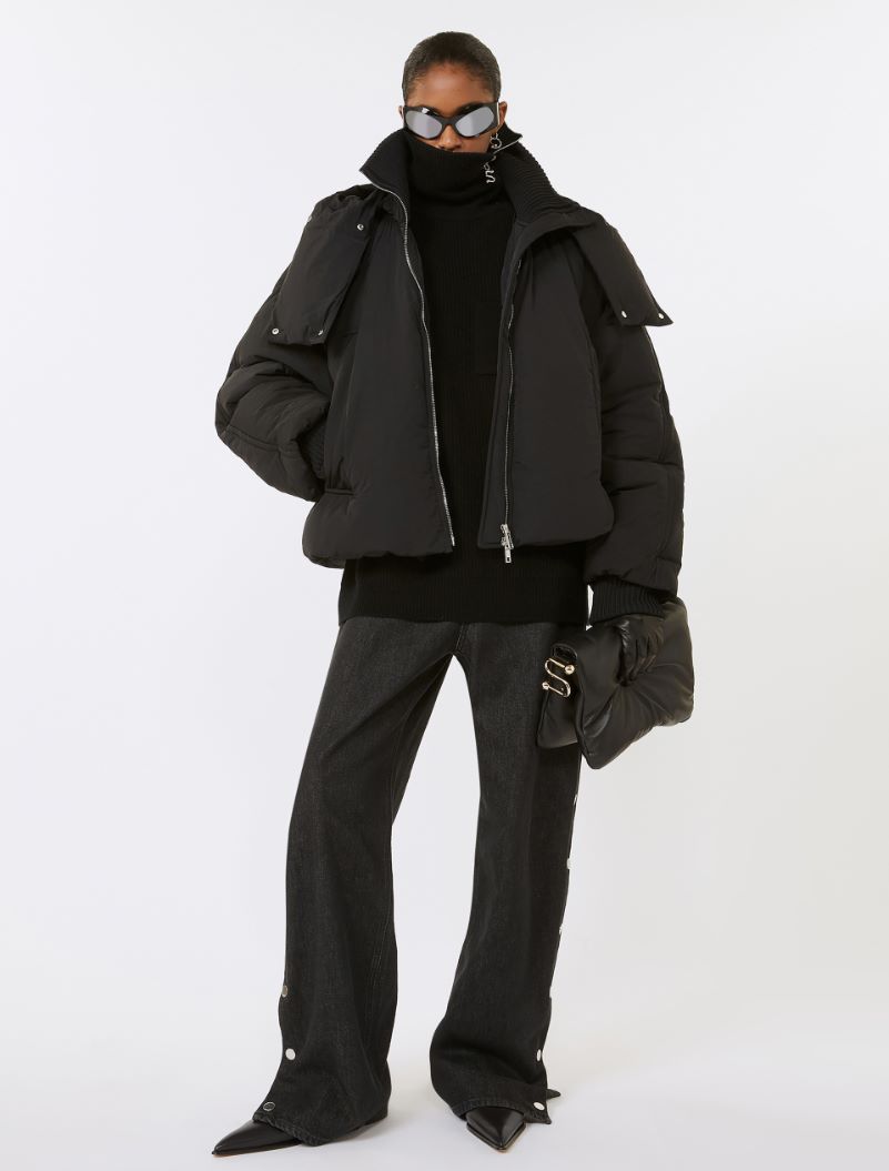 Zip-up cashmere-blend sweater - BLACK - Sportmax