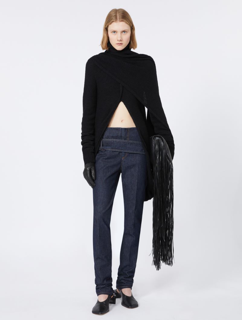 High-neck jumper - BLACK - Sportmax