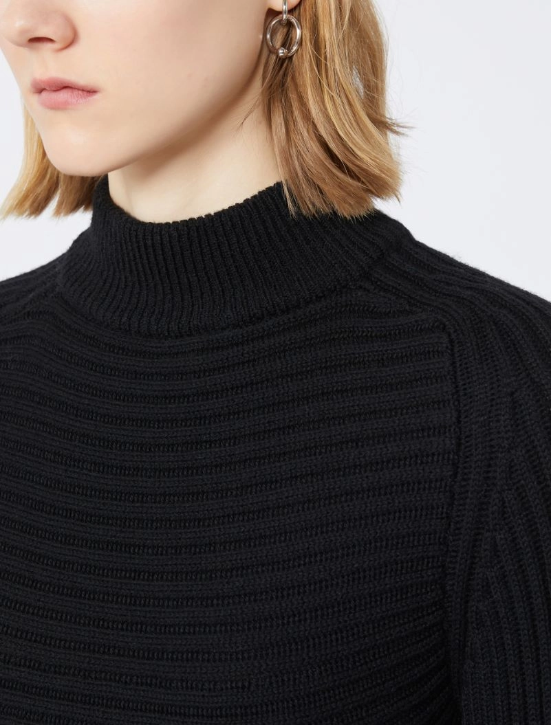 Babydoll Wool Sweater - BLACK - Sportmax - 5