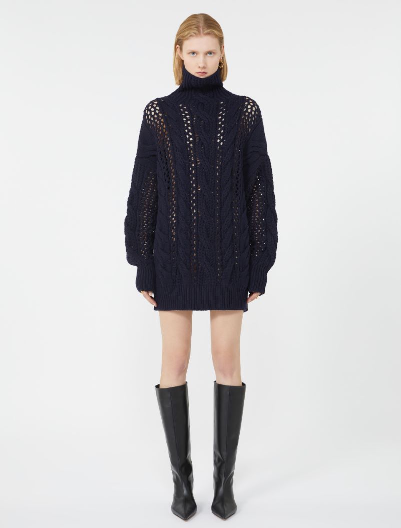 Maglia oversize con trecce - PETROLIO - Sportmax - 2