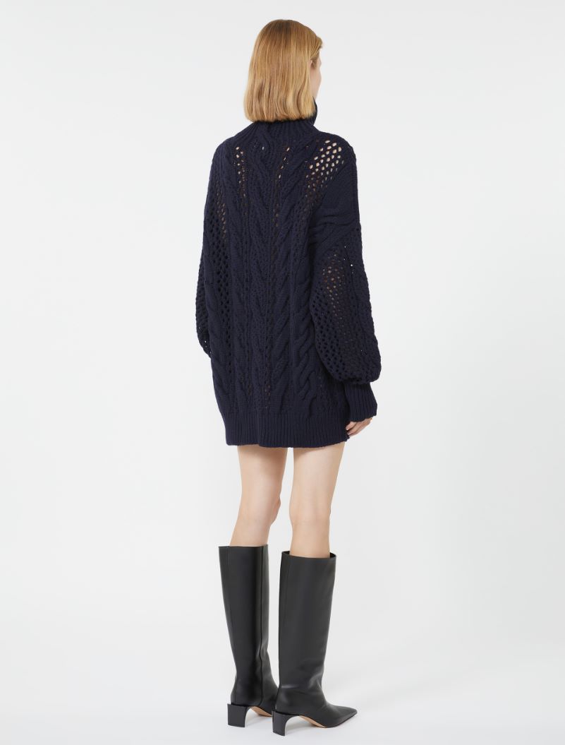 Maglia oversize con trecce - PETROLIO - Sportmax - 3